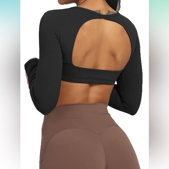 Aoxjox Long Sleeve Crop Top - Picture 2 of 5
